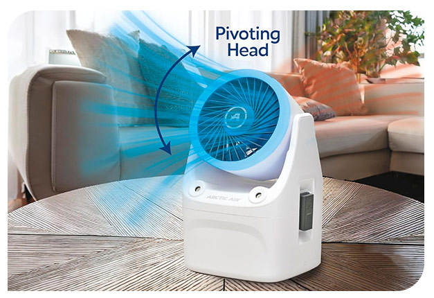 Arctic Air® Ice Jet X3 features a pivoting head
