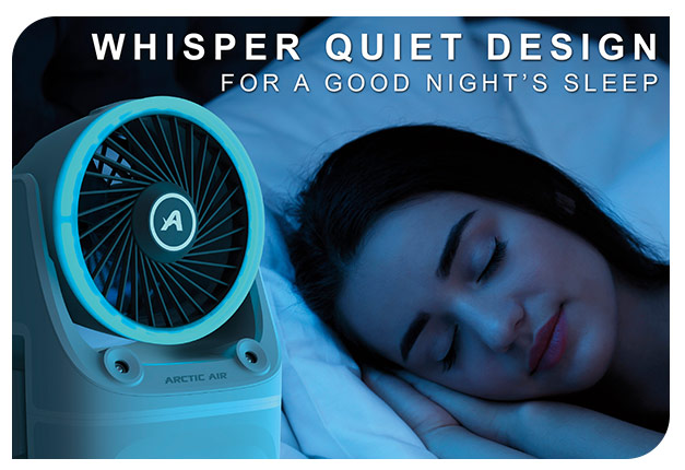 Arctic Air® Ice Jet X3 has a whisper quiet design for a good night's sleep